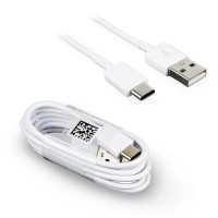Samsung USB C Charging Data Cable for Samsung Galaxy S8 / S9 / S10 / Note 8 / 9 Plus, White (1m)